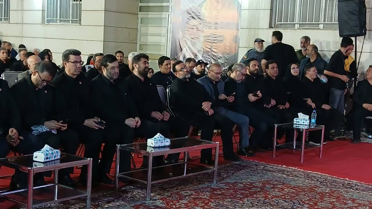دیدار علی پازوکی با دکتر احمد دنیامالی، وزیر ورزش و جوانان، در موکب جامعه ورزش و جوانان استان خراسان رضوی